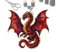 Fabric Art Kit Dragon Shape Craft - Sewing Handmade DIY Decor Project DIY | Fabric DIY Kit for Beginner Family Holiday Home Farmhouse | Projects Shelves Mantels Entryways Bedroom Living Room Fabric Art