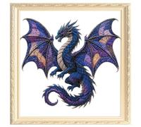 Fabric Art Kit Dragon Shape Craft Sewing Handmade DIY Decor Project | Fabric DIY Kit for Beginner Family Holiday Home Farmhouse Projects Shelves Mantels Entryways Bedroom Living Room