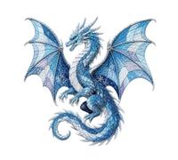 Fabric Art Kit Dragon Shape Craft Sewing Handmade DIY Decor Project | Fabric DIY Kit for Beginner Family Holiday Home Farmhouse Projects Shelves Mantels Entryways Bedroom Living Room