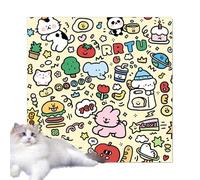 Fabric Cat Grooming Wrap Anti-Scratch, Anti-Bite Restraint Tool | Adhesive Cat Wrap for Claw Trimming, Bath, Cleaning, Vet, Home, Shelter Use | Pet Grooming Holder for Calm & Safe Handling