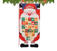 Fabric Christmas Countdown, Wall Hangable Holiday Decor, 24-Day Pocket Calendar, Festive Organizer Quilted Design, Countdown Display Tool, Activity for Home Living Room Bedroom School Party Family