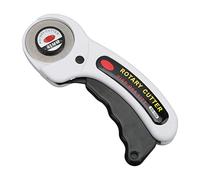 Fabric Cutter | 45mm Stainless Steel Cutting Disc for Quilting/Sewing/Crafts | Long - Lasting Sharpness, Ergonomic Curved Handle | Efficient Fabric Cutting Tool