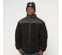 Fabric Mix Teddy Puffer Jacket noir XL