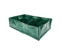 Fabric Raised Garden Bed With Grids Breathable | Breathable Polyethylene Fabric, 4/6 Grid Sections, Enhanced Drainage, Prevents Overwatering, pour ideal For Veggies & Flowers