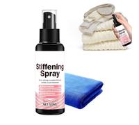 Fabric Stiffener Spray - 50ml Quick Drying Liquid, Fast Acting Non Greasy F
