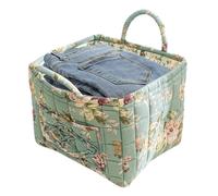 Fabric Storage Basket - Large Capacity Boho Clothes Basket | Portable Folding Laundry Hamper | Space-Saving Organizer For Toys Nursery Bathroom Bedroom Dorm