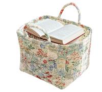 Fabric Storage Basket - Large Capacity Boho Clothes Basket | Portable Folding Laundry Hamper | Space-Saving Organizer For Toys Nursery Bathroom Bedroom Dorm