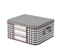 Fabric Storage Case - Zippered Box for Home Arrangement | Spacious Foldable Pouch with Reinforced Seams & Protective Layer for Quilts, Pillows, Sheets, Towels, Travel Packing, Apartment Living