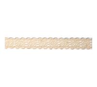 Fabric Tape Bordure De Dentelle, Beige, 17mm, Sur Rouleau, Boîte Blister 2,5m