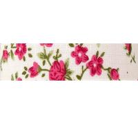 Fabric Tape Ruban Adhésif Fleuri Rose 1,5 Cm X 3 M