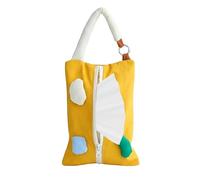 Fabric Tissue Box, Universal Handle Case, Portable Napkin Dispenser Holder, Toilet Paper Storage Box Soft Fabric Organizer Container for Bathroom Living Room Kitchen Car Bedroom Home Decor Use 70g