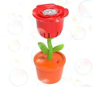 Fabricant automatique de bulles, machine à bulles de fleurs | avec batterie Bulles de fleurs roses avec lumières LED avec changement de couleur - Couleurs portables d'été sur électrique