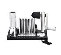 Fabricant D'anneaux de Saut, Outil de Fabrication de Bijoux D'anneau Professionnel Outil de Fabrication de Bijoux Machine de Tréfilage Manuelle en Acier Inoxydable avec 20 Mandrins de 2,5 Mm à 12 Mm