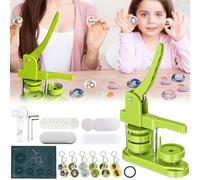 Fabricant De Badges, Mise à Niveau Du Bouton Rotatif Presse Badge Maker DIY Boutons 37 Mm Revers Machine Badge Maker Machine Kit Avec 417 Pièces Bouton Pièces Cercle Cutter Porte-Clés