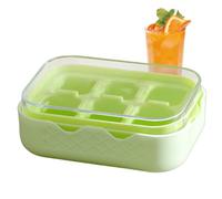 Fabricant de boule de glace, bacs à glace pour congélateur | Plateaux à glace fabricant de cube avec couvercle et 6 grilles,Porte flexible Safe Freezer et facile à libérer réutilisable pour