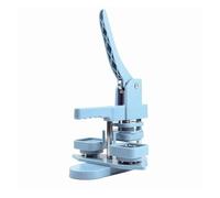 Fabricant de boutons, Button Badge Maker 100pcs Square 50X50mm Manual Press Machine DIY Making Pin Metal Art Craft,pour le fabricant(Blue)