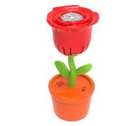 Fabricant de bulles automatiques | Fleur de bulles de camping amusante | Machine de bulles de fleurs de rose automatique avec des lumières LED à changement de couleur | Rose du jardin de fuite pour le