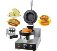 Fabricant de burgers glacés, machine à burgers UFO en acier inoxydable, gaufrier rempli de glace, hamburger chauffé, presse à sandwich, pour la maison ou le commerce,tête unique
