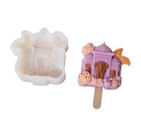 Fabricant de crème glacée de moules de sucettes glacées de, A | Machine à sucettes glacées à Texture en Silicone, pour crème glacée et gâteau, fabrication de crème glacée, moules