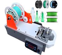 Fabricant de Filament 3D, Extrudeur de Filament de Bureau, Riciclateur de Bouteilles en Plastique, Économise 90% des Coûts, Filament 1.75mm, Contrôle Numérique pour Maison/Projets DIY(Orange-Gray)