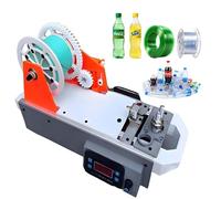 Fabricant de Filament 3D, Riciclateur de Bouteilles en Plastique, 10m de Filament par Bouteille, 300°C Réglable, Affichage Numérique, 1.75mm ±0.05mm pour DIYeurs/Petits Studios(Orange-Gray)