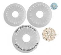 Fabricant de fleurs en tissu, 3 pièces, fabricant de rosaces pour bricolage, artisanat ruban, outil fabrication d'ornements pour tous les niveaux