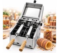 Fabricant De Gâteau De Cheminée Électrique | Minuterie De 0 À 5 Minutes, Avec Deux Rouleaux De Cuisson, Température Réglable De 50 À 300 ℃