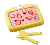 Fabricant de rouleaux de crème glacée, préparation instantanée de yaourt, plaque froide avec spatules, appareil de glace domestique multifonction pour enfants, adolescents, adultes, activités