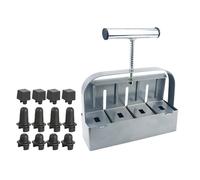 Fabricant de terreau, outils de jardinage en acier à 4 grilles | Bloqueur de terreau manuel pour 5 cm, pour semer des boutures de transplantation et du jardin, des hommes et des femmes