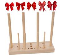 Fabricants d'arcs, fabricant d'arcs réglables, 1 ensemble de fabricant en bois pour ruban pour couronnes avec bâtons, fournitures de fête noël, ruban