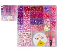 Fabrication de bijoux Set de perles Clips pendentifs roses