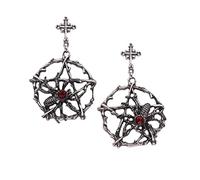 Fabrication Moule Perceuse Perçant Bijoux croix reconstituant des manières anciennes pour femmes filles hommes boucle d'oreille personnalisée fête Cosplay Costume Accessoires (Silver, One Size)