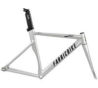 FabricBike Aero - Cadre pour vélo Fixie, Fixed Gear, Single Speed, Cadre en Aluminium et Fourche en Carbone, 5 Couleurs, 3 Tailles, 2,145 g (Taille M) (Space Grey & Black, M-54cm)