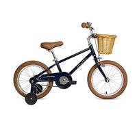 FabricBike Kids - Vélo à pédales pour garçons et Filles, Roues d'entraînement Amovibles, Freins de Haute qualité, Roues de 16 Pouces, 4 Couleurs (Classic Navy, 16": 3-7 Ans (Hauteur de 96 à 120 cm))