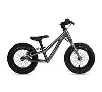 FabricBike Mini Light Draisienne Enfant 12 Pouces - Ultra Légère (3,4 kg), Cadre Aluminium 6061, Réglable, 2 Versions (avec ou sans Pneus Crantés), 2-5 Ans (Space Grey Cross)