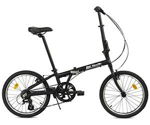 FabricBike Vélo Pliant, Cadre en Alliage, Mono-Vitesse, 3 Couleurs (Fully Matte Black 7 Speed)