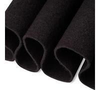 FabricLA Tissu en feutre acrylique - Feutre de 183 cm de large et 1,6 mm d'épaisseur par mètre - Feuilles de feutre doux pour la couture, Rembourrage, bricolage et artisanat - Noir, 1 mètres