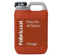 Fabricoat Peinture Textile Restaure ou Change la Couleur des Tissus - S’applique Directement sur le Tissu - Transformez Tout : Canapés, Abat-jour, Intérieurs de Voiture (2.5 L, Orange)