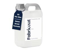 Fabricoat Peinture Textile Restaure ou Change la Couleur des Tissus - S’applique Directement sur le Tissu - Transformez Tout : Canapés, Abat-jour, Intérieurs de Voiture (2.5 L, Blanc)