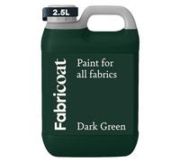 Fabricoat Peinture Textile Restaure ou Change la Couleur des Tissus - S’applique Directement sur le Tissu - Transformez Tout : Canapés, Abat-jour, Intérieurs de Voiture (2.5 L, Vert foncé)