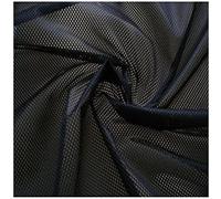 Fabrics-City noir tissu filet fine 2 mm classique respirant léger souple stretch pour vêtements décoration couture artisanat maille tulle extensible moustiquaire beachwear, 2674