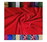 Fabrics-City rouge tissu velours bi-stretch souples double sens extensible stretch élastique stretchstoff für bekleidung sportmode damen herren kinder nähen weich bequem, 2804