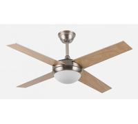 Fabrilamp 159092410 ventilateur Hêtre, Nickel, Argent