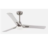 Fabrilamp 182491303 ventilateur Hêtre, Nickel, Blanc