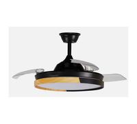 Fabrilamp 214491388 ventilateur Hêtre, Noir