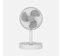 Ventilateur portable Fabrilamp jerico 5W rechargeable blanc/gris