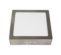 FABRILAMP Downlight surface tuf 24w 4000k Nickel Carré 2040lm 3.5x30x30 Cm