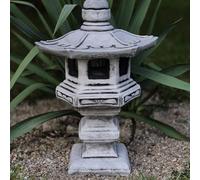 FABRIQ Yukimi-Doro Lanterne de jardin japonaise 42 cm - Lampe en pierre résistante aux intempéries pour l'extérieur - Style japonais - Éclairage décoratif de jardin - Résistant au gel jusqu'à -30 °C