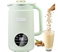 Fabriquant de laitier, machine automatique à lait de soja de 1,2L avec broyeur en acier de 10 lalamées, 9 fonctions, minuterie 12H pour lait d'avoine, autonettoyage, fonctionnement silencieux