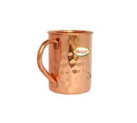 fabriqué à la main classique Cuivre martelé Moscow Mule Tasses solide en cuivre pur non doublé Mug Tasse Capacité 453,6 gram Lot de marron
